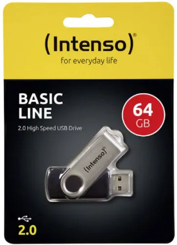 Intenso Basic Line 3503490 64GB USB 2.0 Flash Bellek