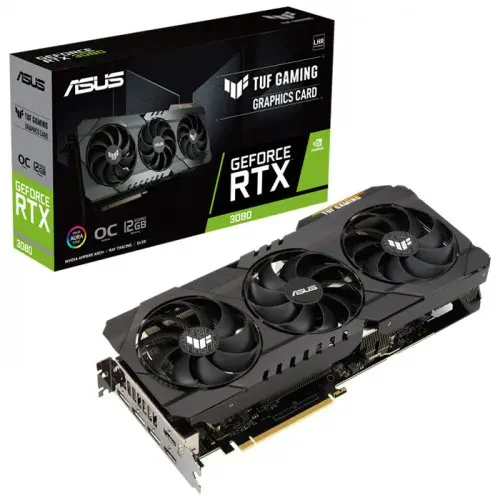 Asus TUF Gaming GeForce RTX 3080 OC TUF-RTX3080-O12G-GAMING 12GB GDDR6X 384Bit DX12 Ekran Kartı + Asus Prime B450M-K II AMD B450 Soket AM4 DDR4 4400(OC)MHz mATX Anakart Bundle