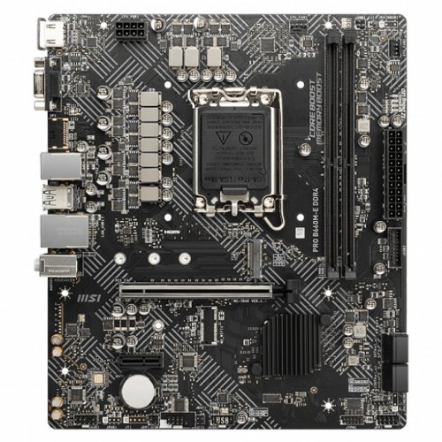 MSI PRO B660M-E DDR4 Intel B660 Soket 1700 DDR4 4600(OC)MHz mATX Gaming (Oyuncu) Anakart