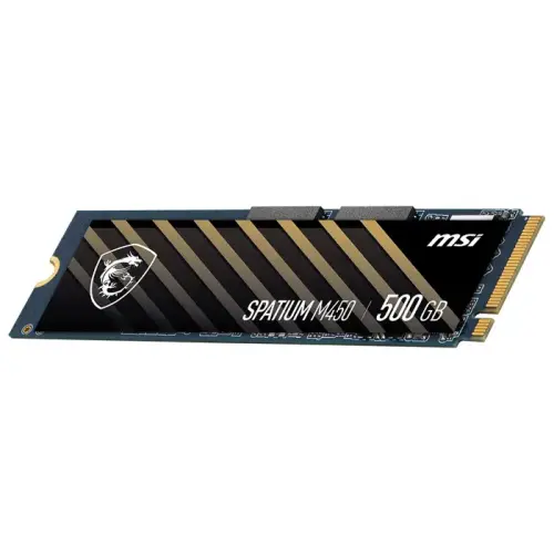 MSI Spatium M450 500GB 3600/2300MB/sn PCIe 4.0 NVMe M.2 SSD Disk