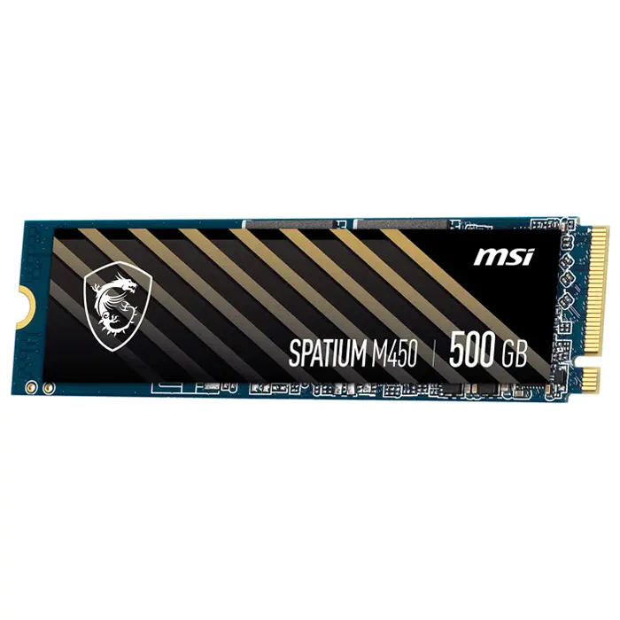 MSI Spatium M450 500GB 3600/2300MB/sn PCIe 4.0 NVMe M.2 SSD Disk