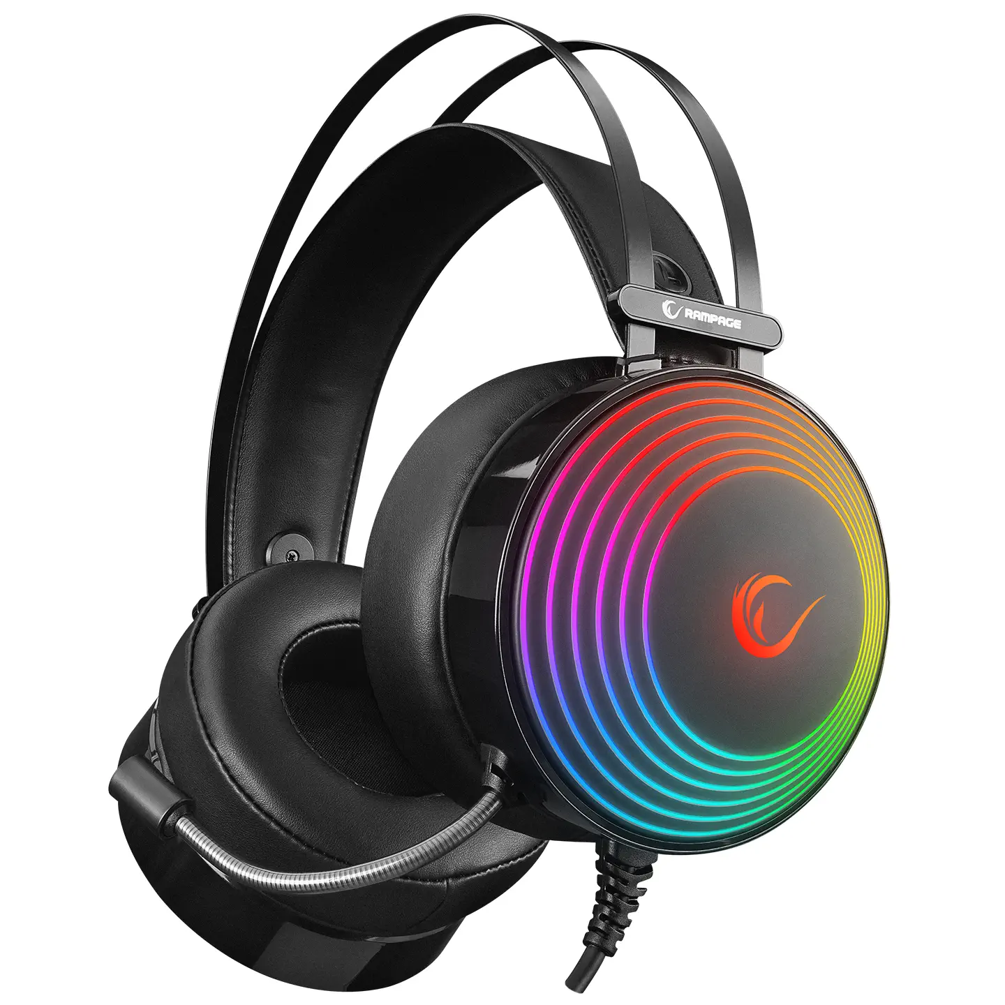 Rampage RM-K97 HELIX 7.1 Surround RGB Mikrofonlu Kablolu Gaming (Oyuncu) Kulaklık