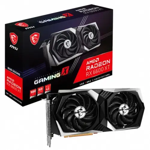 MSI Radeon RX 6600 XT GAMING X 8G 8GB GDDR6 128Bit DX12 Ekran Kartı + MSI A320M-A Pro AMD A320 Soket AM4 DDR4 3200(OC)MHz mATX Anakart Bundle