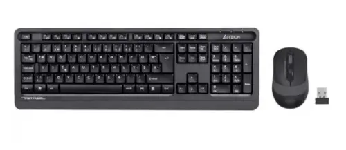 A4 Tech FG1010 USB TR F Gri Kablosuz Klavye Mouse Set