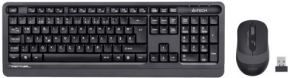 A4 Tech FG1010 USB TR F Gri Kablosuz Klavye Mouse Set