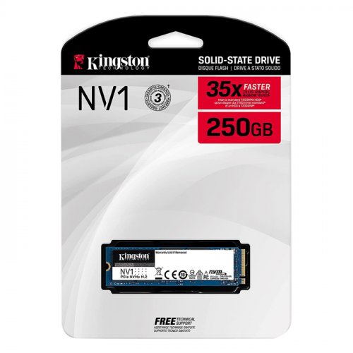Kingston NV1 SNVS/250G 250GB 2100/1100MB/s PCIe NVMe M.2 SSD Disk