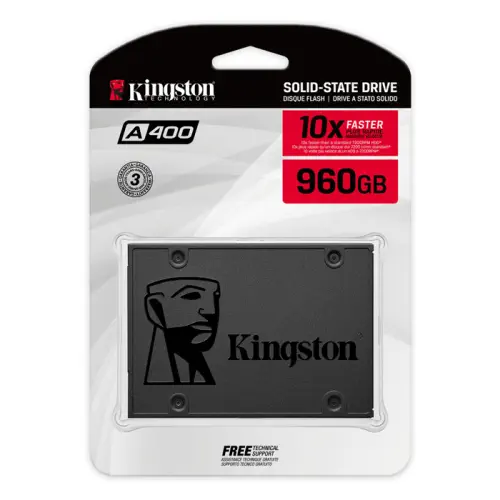 Kingston A400 SA400S37/960G 960GB 500/450MB/s 2.5″ SATA 3 SSD Disk