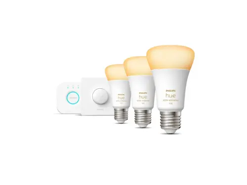 Philips HueWA 8-75W Beyaz Ambiyans Akıllı Başlangıç Seti 3`lü Akıllı Buttonlu E27 Bluetooth Özellikli - 929002468405