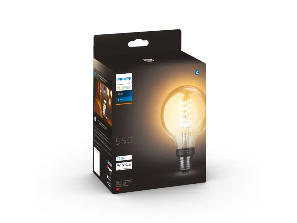 Philips HueW Filament Ampul G93 E27 Sarı Işık Bluetooth Özellikli - 929002241401