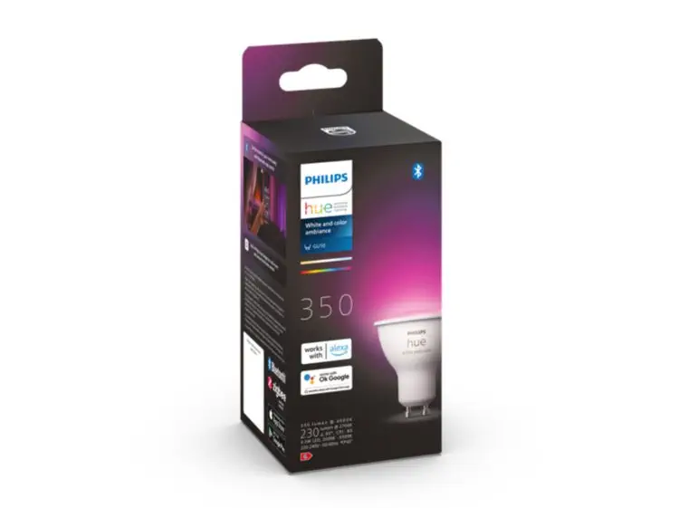 Philips HueWCA 4.3W Renkli Akıllı Ampul GU10 Spot Ampul Bluetooth Özellikli - 929001953111