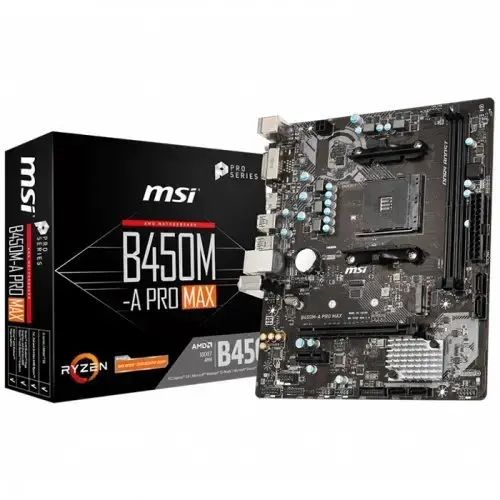 MSI GeForce RTX 3090 Ventus 3X 24G OC 24GB GDDR6X 384Bit DX12 Ekran Kartı + MSI B450M-A PRO MAX AMD B450 Soket AM4 DDR4 4133(OC)MHz mATX Anakart Bundle