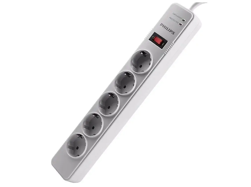 Philips SPS1050B/51 5`li 2 m Anahtarlı Akım Korumalı Priz