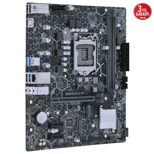 Asus B560M-P-SI Intel B560 Soket 1200 DDR4 5000(OC)MHz mATX Gaming (Oyuncu) Anakart
