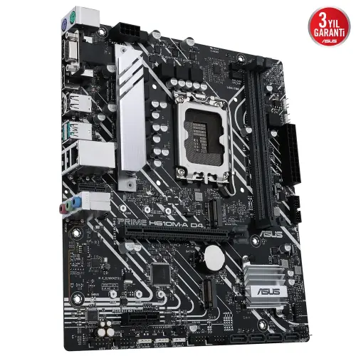 ASUS Prime H610M-A D4 Intel H610 Soket 1700 DDR4 3200MHz mATX Gaming (Oyuncu) Anakart