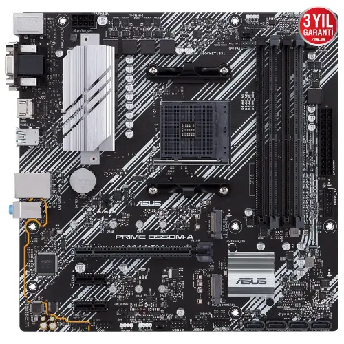 ASUS Prime B550M-A/CSM AMD B550 Soket AM4 DDR4 4800(OC)MHz mATX Anakart