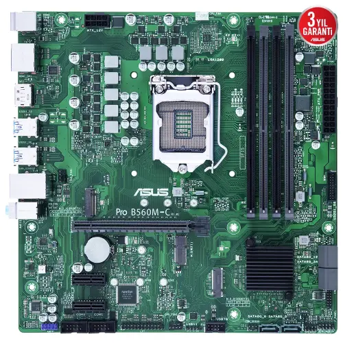 ASUS Pro B560M-C/CSM Intel B560 Soket 1200 DDR4 4600(OC)MHz mATX Anakart