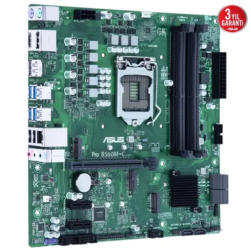 ASUS Pro B560M-C/CSM Intel B560 Soket 1200 DDR4 4600(OC)MHz mATX Anakart