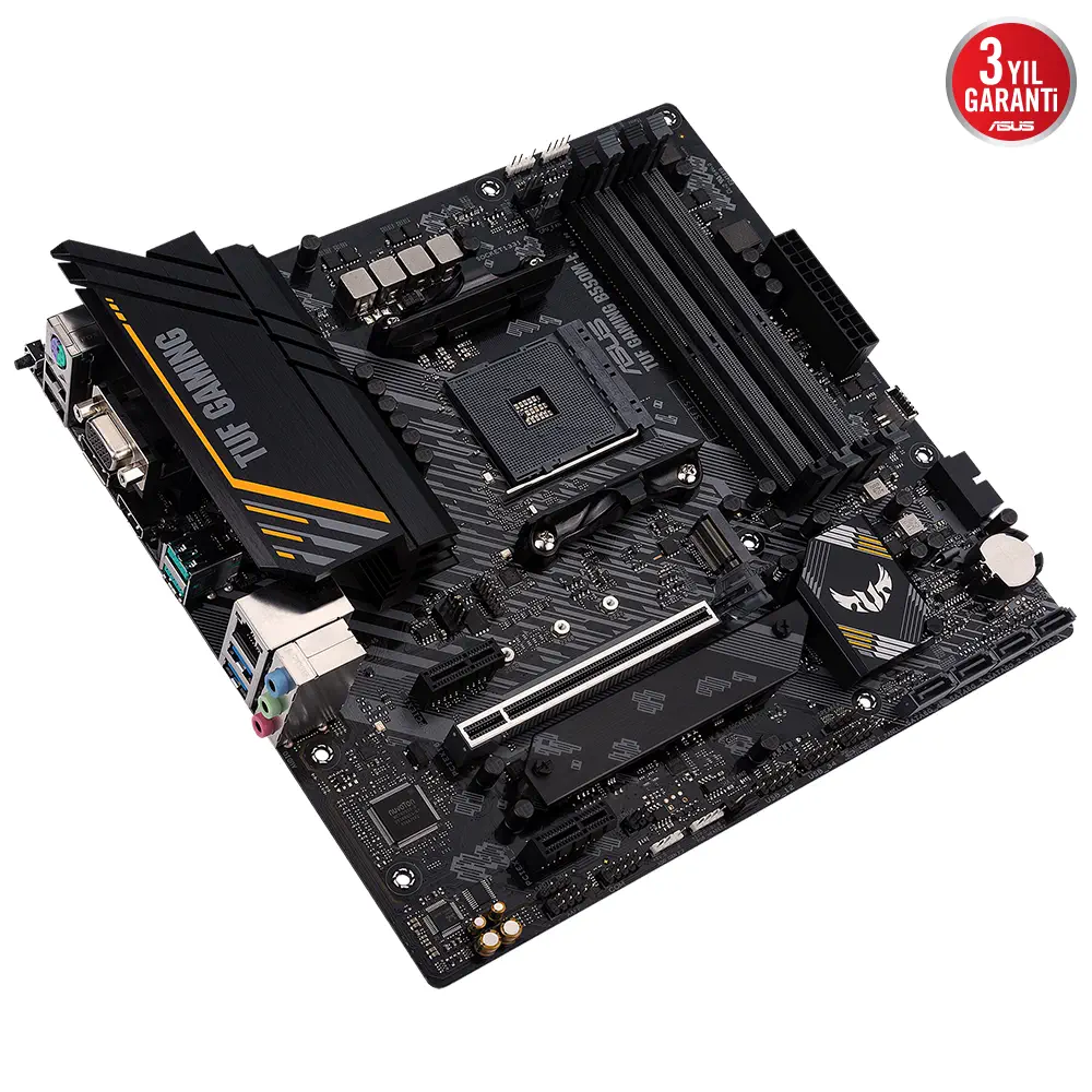 ASUS TUF Gaming B550M-E AMD B550 Soket AM4 DDR4 4600(OC)MHz mATX Gaming (Oyuncu) Anakart