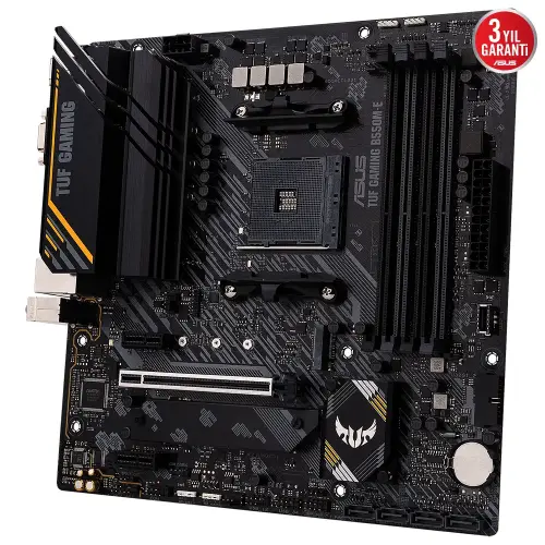 Asus TUF Gaming B550M-E AMD B550 Soket AM4 DDR4 4600(OC)MHz mATX Gaming (Oyuncu) Anakart