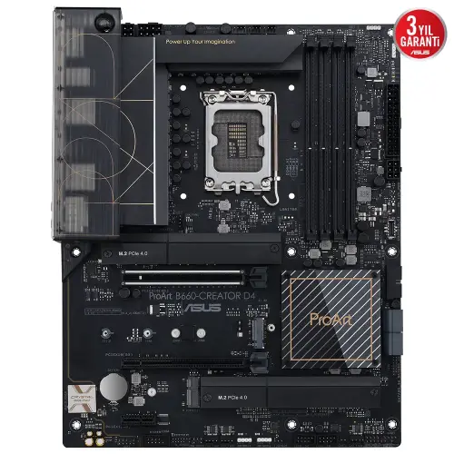 Asus ProArt B660-Creator D4 Intel B660 Soket 1700 DDR4 5333(OC)MHz ATX Anakart