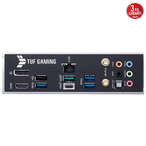 ASUS TUF Gaming B660-Plus WIFI D4 Intel B660 Soket 1700 DDR4 5333(OC)MHz ATX Gaming (Oyuncu) Anakart