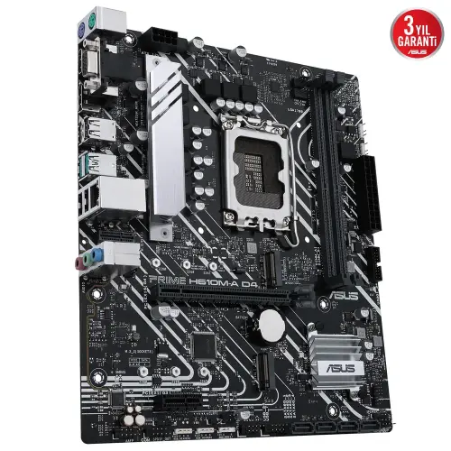 ASUS Prime H610M-A D4-CSM Intel H610 Soket 1700 DDR4 3200MHz mATX Gaming (Oyuncu) Anakart