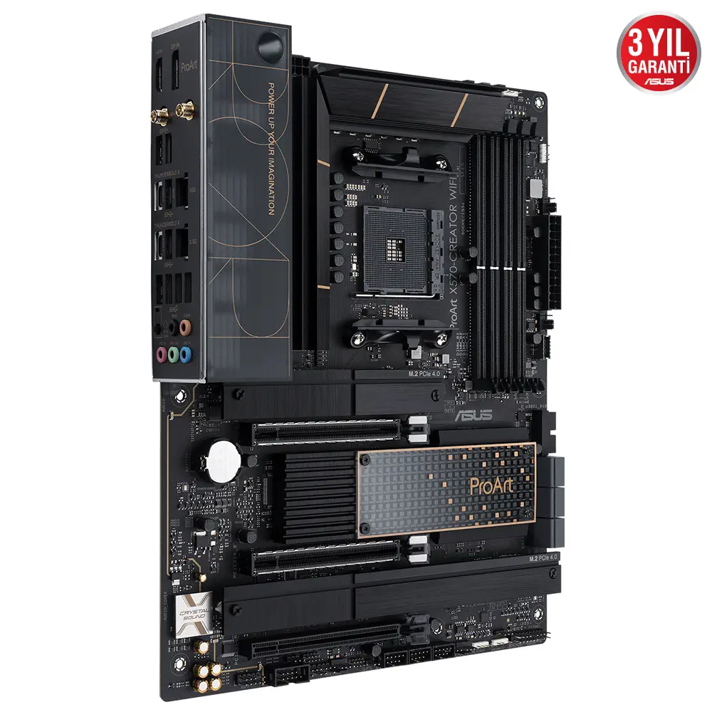 Asus ProArt X570-Creator WiFi AMD X570 Soket AM4 DDR4 5100(OC)MHz ATX Anakart