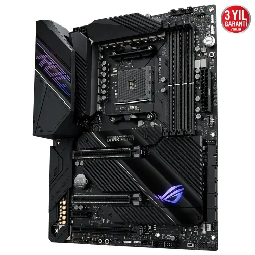 ASUS ROG Crosshair VIII Dark Hero AMD X570 Soket AM4 DDR4 5100(OC)MHz WI-FI ATX Gaming (Oyuncu) Anakart