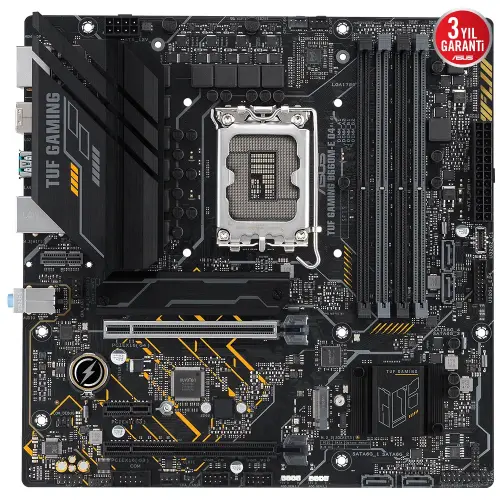 Asus TUF Gaming B660M-E D4 Intel B660 Soket 1700 DDR4 5333(OC)MHz mATX Gaming (Oyuncu) Anakart