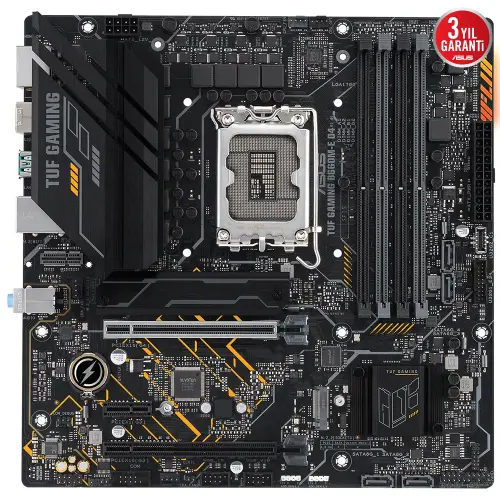 ASUS TUF Gaming B660M-E D4 Intel B660 Soket 1700 DDR4 5333(OC)MHz mATX Gaming (Oyuncu) Anakart