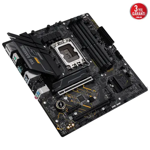 Asus TUF Gaming B660M-E D4 Intel B660 Soket 1700 DDR4 5333(OC)MHz mATX Gaming (Oyuncu) Anakart