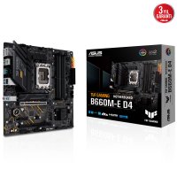 Asus TUF Gaming B660M-E D4 Intel B660 Soket 1700 DDR4 5333(OC)MHz mATX Gaming (Oyuncu) Anakart