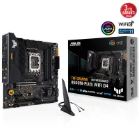 Asus TUF Gaming B660M-Plus WIFI D4 Intel B660 Soket 1700 DDR4 5333(OC)MHz mATX Gaming (Oyuncu) Anakart