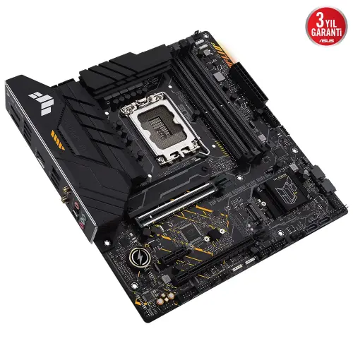 ASUS TUF Gaming B660M-Plus WIFI D4 Intel B660 Soket 1700 DDR4 5333(OC)MHz mATX Gaming (Oyuncu) Anakart