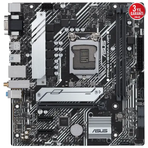 Asus Prime H510M-A WIFI Intel H510 Soket 1200 DDR4 3200(OC)MHz mATX Gaming (Oyuncu) Anakart