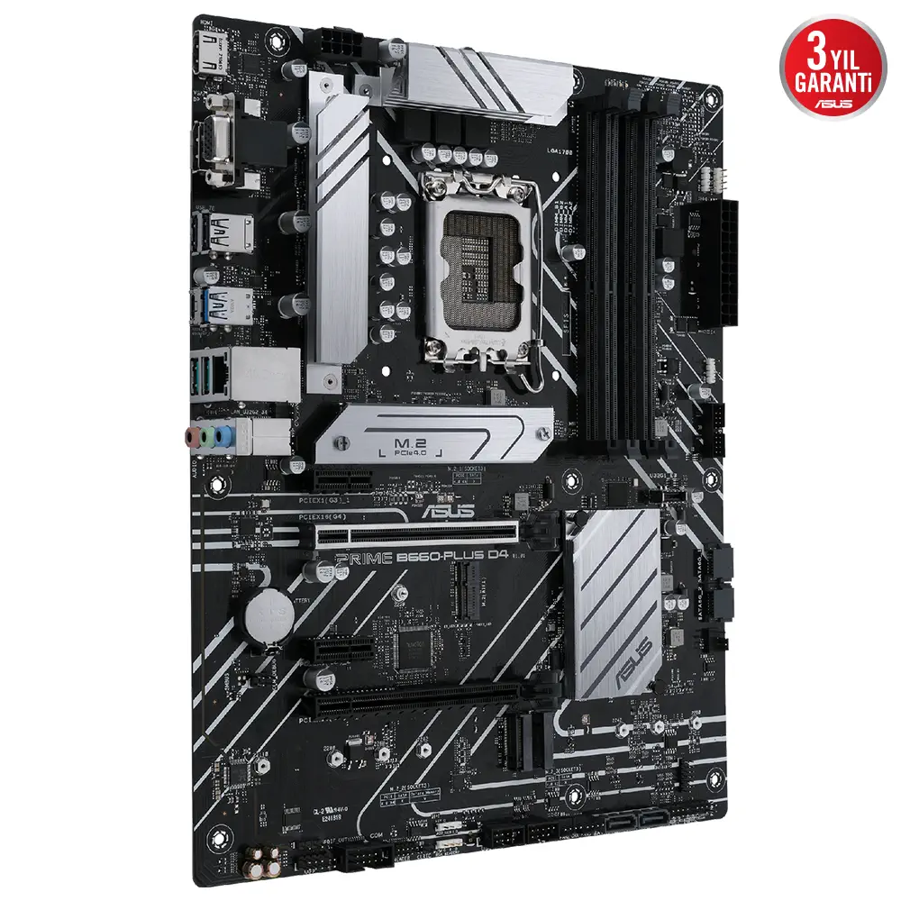Asus Prime B660-Plus D4 Intel B660 Soket 1700 DDR4 5066(OC)MHz ATX Gaming (Oyuncu) Anakart