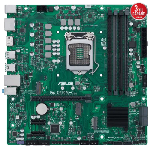 Asus Pro Q570M-C/CSM Intel Q570 Soket 1200 DDR4 3200(OC)MHz mATX Anakart