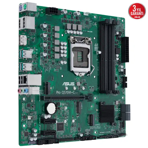 Asus Pro Q570M-C/CSM Intel Q570 Soket 1200 DDR4 3200(OC)MHz mATX Anakart