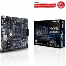 Asus Prime A320M-K/CSM AMD A320 Soket AM4 DDR4 3200(OC)MHz mATX Gaming Anakart