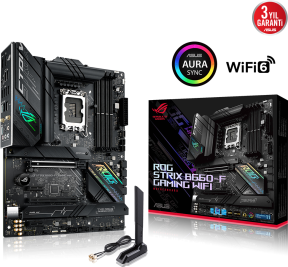 ASUS ROG Strix B660-F Gaming WIFI Intel B660 Soket 1700 DDR5 6000(OC)MHz ATX Gaming (Oyuncu) Anakart