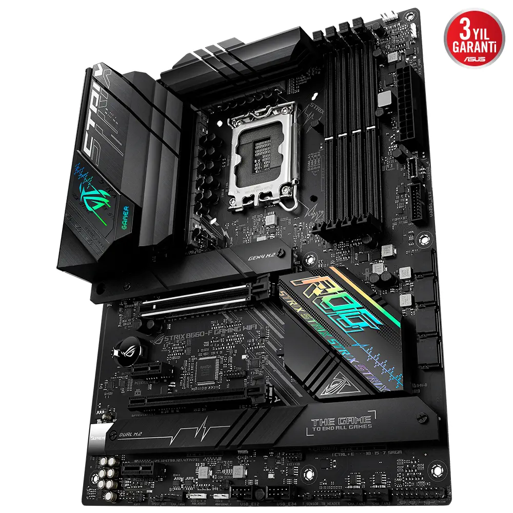 ASUS ROG Strix B660-F Gaming WIFI Intel B660 Soket 1700 DDR5 6000(OC)MHz ATX Gaming (Oyuncu) Anakart
