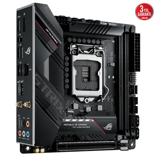 Asus ROG Strix B560-I Gaming WIFI Intel B560 Soket 1200 DDR4 5333(OC)MHz Mini-ITX Gaming (Oyuncu) Anakart