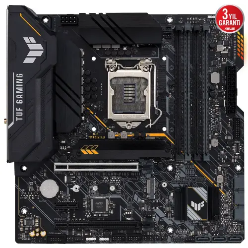 Asus TUF Gaming B560M-Plus WIFI Intel B560 Soket 1200 DDR4 5000(OC)MHz mATX Gaming (Oyuncu) Anakart