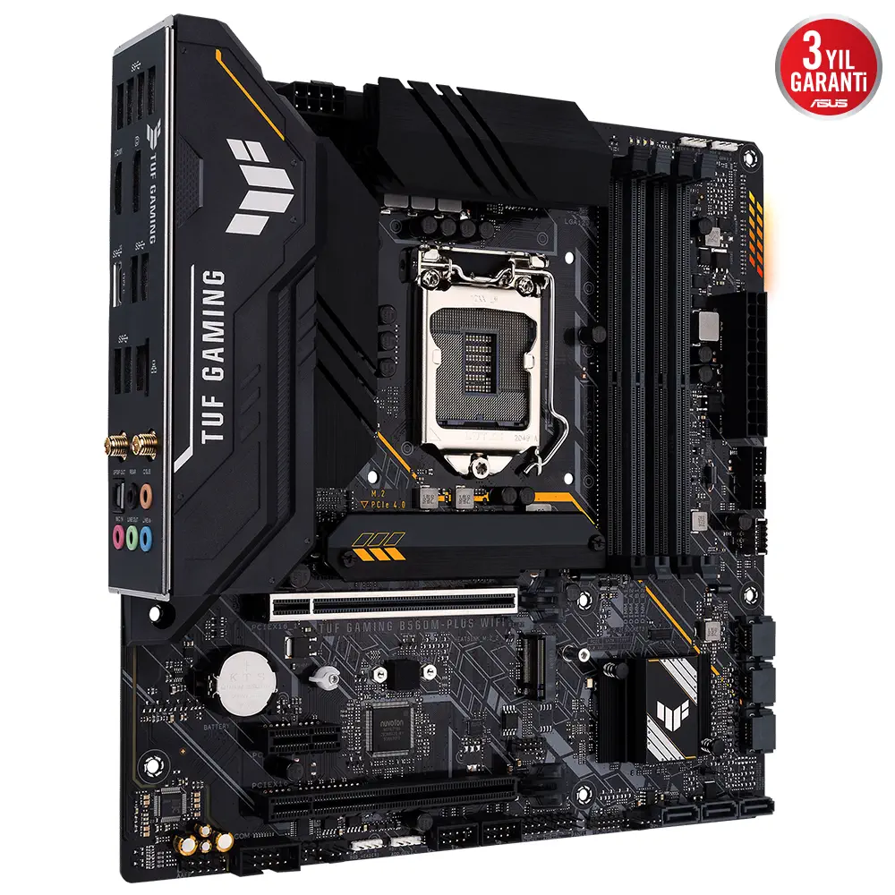 Asus TUF Gaming B560M-Plus WIFI Intel B560 Soket 1200 DDR4 5000(OC)MHz mATX Gaming (Oyuncu) Anakart
