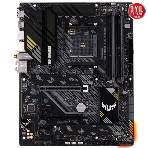 Asus TUF Gaming B550-Plus WI-FI AMD B550 Soket AM4 DDR4 4600(OC)MHz ATX Gaming (Oyuncu) Anakart