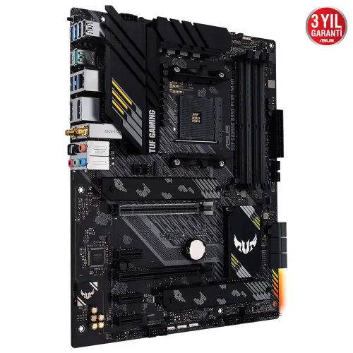 Asus TUF Gaming B550-Plus WI-FI AMD B550 Soket AM4 DDR4 4600(OC)MHz ATX Gaming (Oyuncu) Anakart