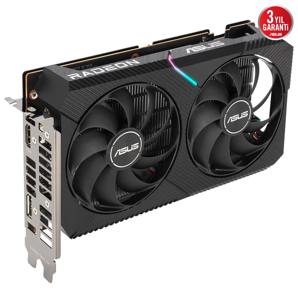 Asus Dual Radeon RX 6400 DUAL-RX6400-4G 4GB GDDR6 64Bit DX12 Gaming (Oyuncu) Ekran Kartı 