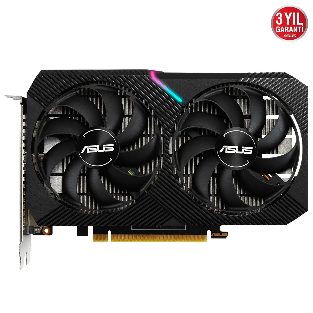 ASUS Dual GeForce GTX 1650 Mini OC DUAL-GTX1650-O4GD6-MINI 4GB GDDR6 128Bit DX12 Gaming (Oyuncu) Ekran Kartı