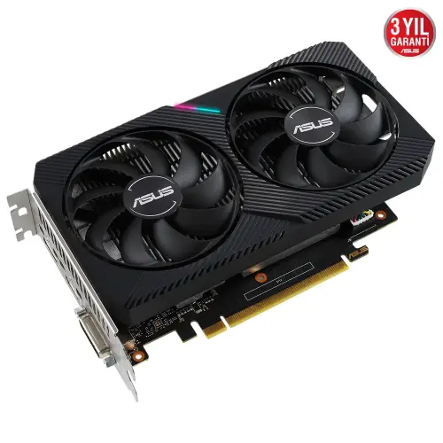 ASUS Dual GeForce GTX 1650 Mini OC DUAL-GTX1650-O4GD6-MINI 4GB GDDR6 128Bit DX12 Gaming (Oyuncu) Ekran Kartı