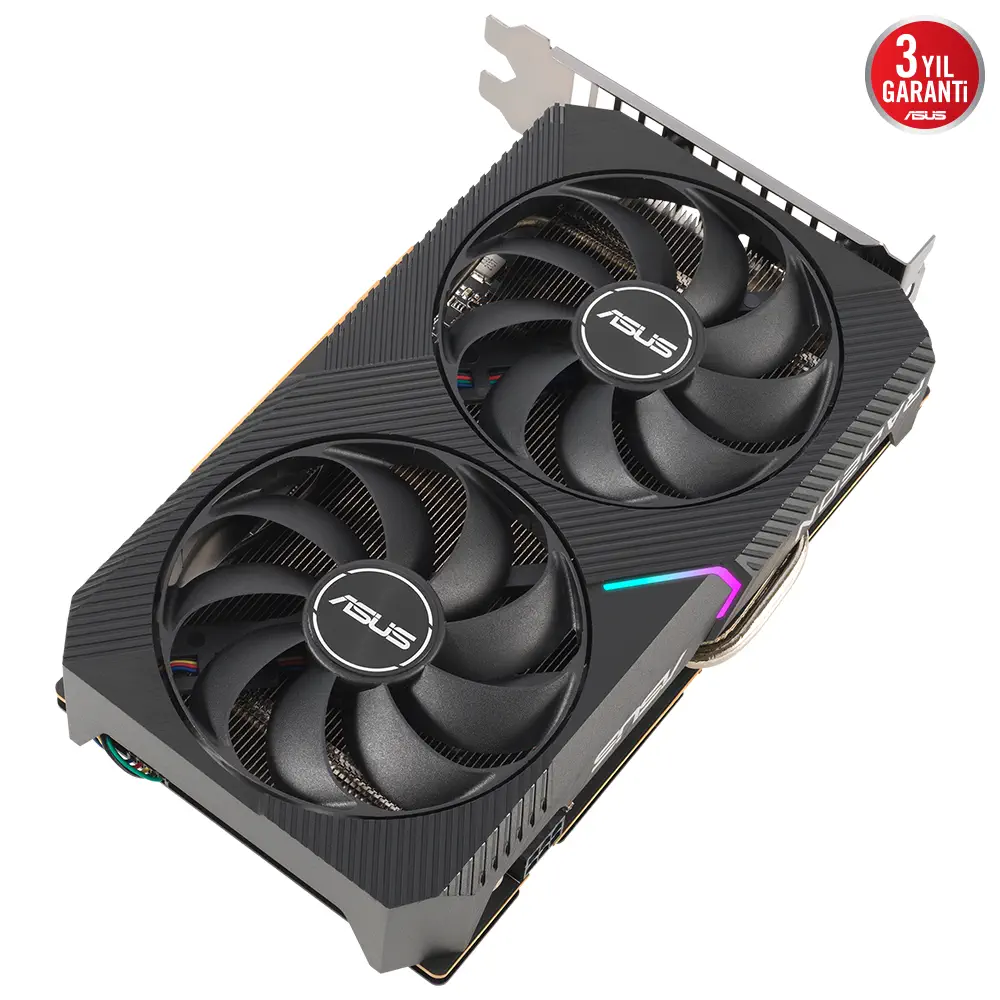 ASUS Dual Radeon RX 6500 XT OC DUAL-RX6500XT-O4G 4GB GDDR6 64Bit DX12 Gaming (Oyuncu) Ekran Kartı